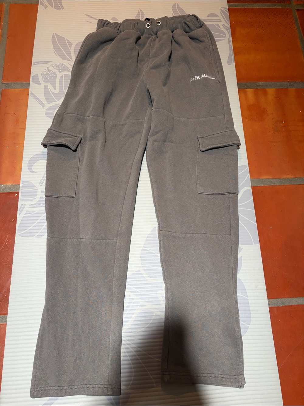 Boohoo Gray Men's Cargo Sweatpants